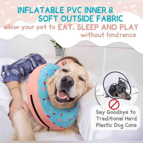 Doggy Donut Inflatable Recovery “Cone” - Picture 2 of 6